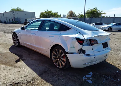 2019 Tesla Model 3 Long Range/Performance из США, поврежденный, VIN 5YJ3E1EB2KF487463